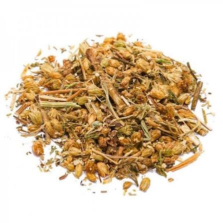 Dried medicinal herbs for a home medicine cabinet